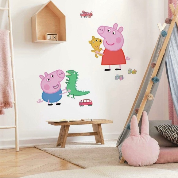 Peppa Pig Other Giant Peppa Pig Wall Decals Poshmark